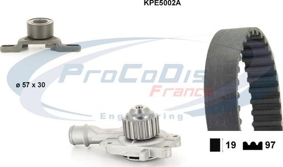 Procodis France KPE5002A - Ūdenssūknis + Zobsiksnas komplekts autodraugiem.lv