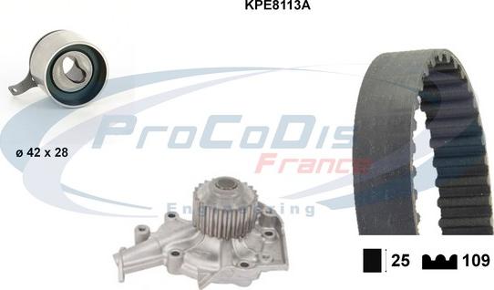 Procodis France KPE8113A - Ūdenssūknis + Zobsiksnas komplekts autodraugiem.lv