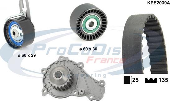 Procodis France KPE2039A - Ūdenssūknis + Zobsiksnas komplekts autodraugiem.lv