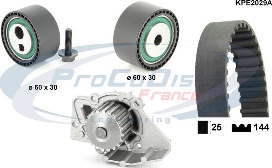 Procodis France KPE2029A - Ūdenssūknis + Zobsiksnas komplekts autodraugiem.lv