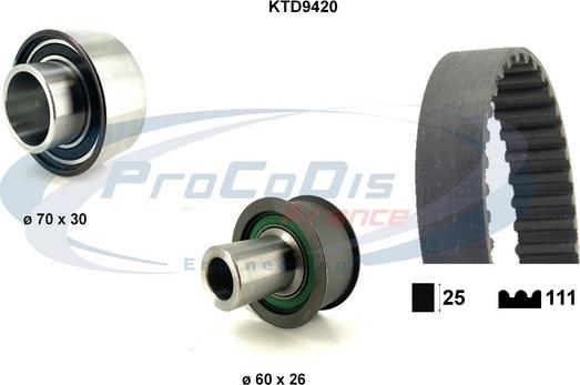 Procodis France KTD9420 - Zobsiksnas komplekts autodraugiem.lv