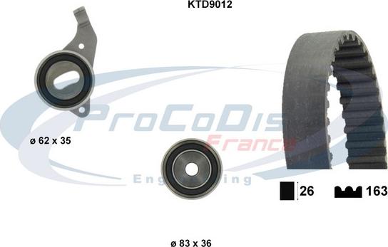 Procodis France KTD9012 - Zobsiksnas komplekts autodraugiem.lv