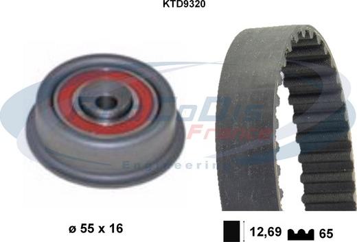 Procodis France KTD9320 - Zobsiksnas komplekts autodraugiem.lv