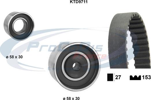 Procodis France KTD9711 - Zobsiksnas komplekts autodraugiem.lv