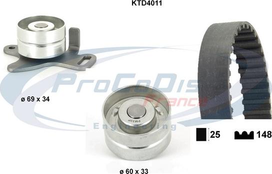 Procodis France KTD4011 - Zobsiksnas komplekts autodraugiem.lv