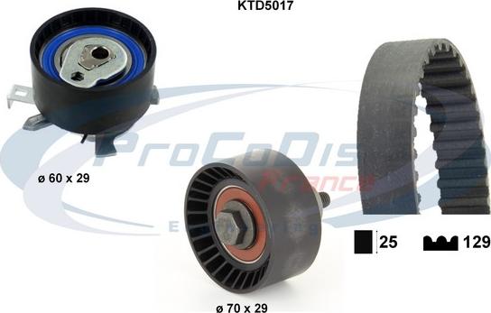 Procodis France KTD5017 - Zobsiksnas komplekts autodraugiem.lv