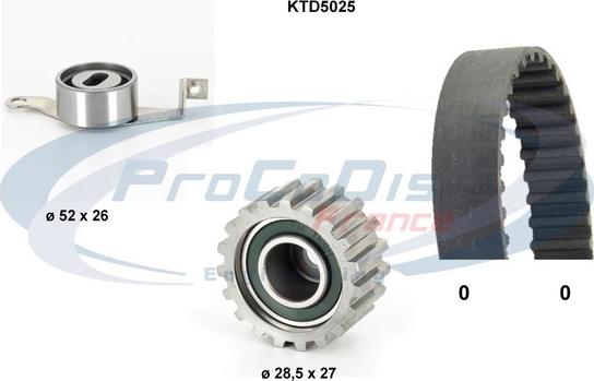 Procodis France KTD5025 - Zobsiksnas komplekts autodraugiem.lv