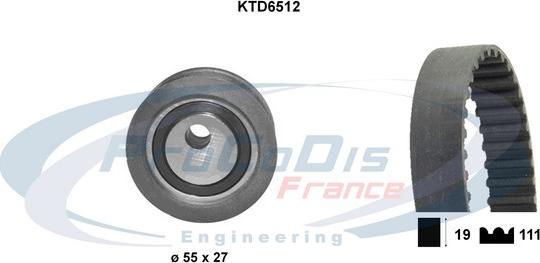 Procodis France KTD6512 - Zobsiksnas komplekts autodraugiem.lv