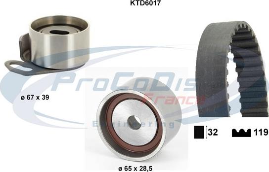 Procodis France KTD6017 - Zobsiksnas komplekts autodraugiem.lv