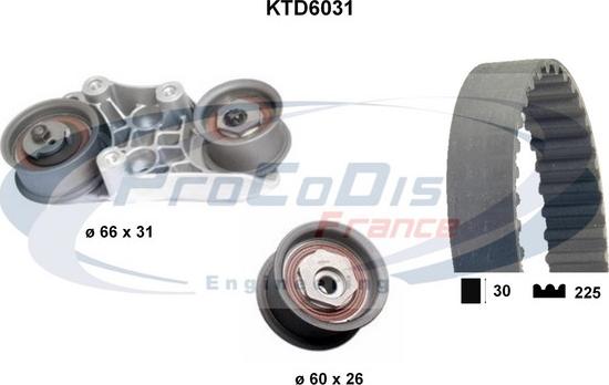 Procodis France KTD6031 - Zobsiksnas komplekts autodraugiem.lv