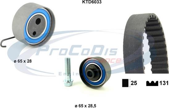 Procodis France KTD6033 - Zobsiksnas komplekts autodraugiem.lv