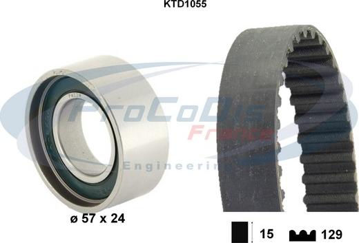 Procodis France KTD1055 - Zobsiksnas komplekts autodraugiem.lv