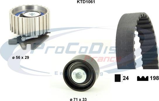 Procodis France KTD1061 - Zobsiksnas komplekts autodraugiem.lv