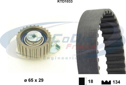 Procodis France KTD1033 - Zobsiksnas komplekts autodraugiem.lv