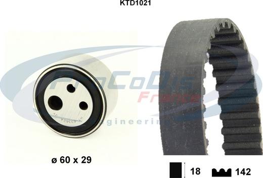 Procodis France KTD1021 - Zobsiksnas komplekts autodraugiem.lv