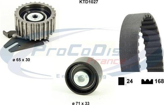 Procodis France KTD1027 - Zobsiksnas komplekts autodraugiem.lv