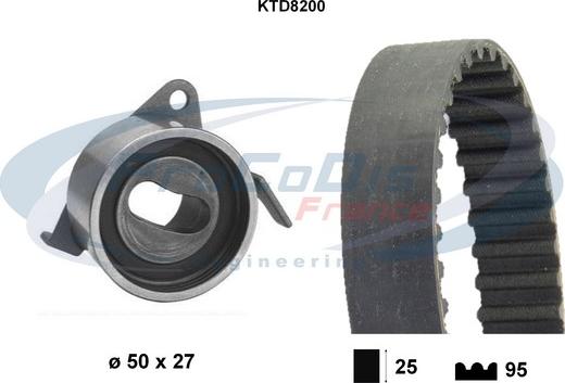 Procodis France KTD8200 - Zobsiksnas komplekts autodraugiem.lv