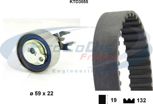 Procodis France KTD3055 - Zobsiksnas komplekts autodraugiem.lv