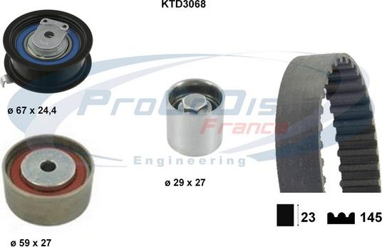 Procodis France KTD3068 - Zobsiksnas komplekts autodraugiem.lv