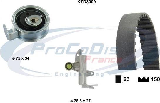 Procodis France KTD3009 - Zobsiksnas komplekts autodraugiem.lv