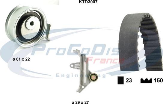 Procodis France KTD3007 - Zobsiksnas komplekts autodraugiem.lv