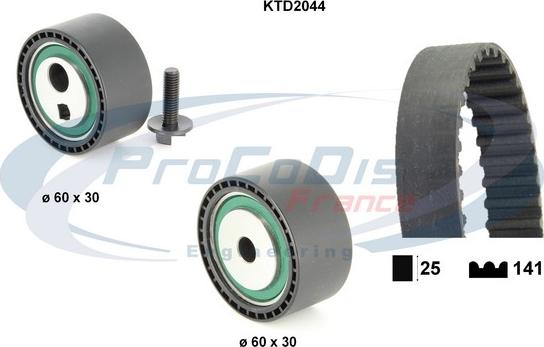 Procodis France KTD2044 - Zobsiksnas komplekts autodraugiem.lv