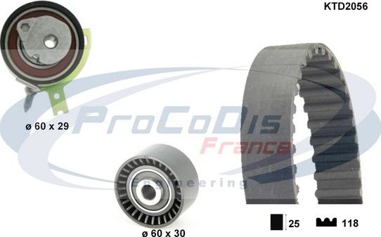 Procodis France KTD2056 - Zobsiksnas komplekts autodraugiem.lv