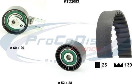 Procodis France KTD2053 - Zobsiksnas komplekts autodraugiem.lv