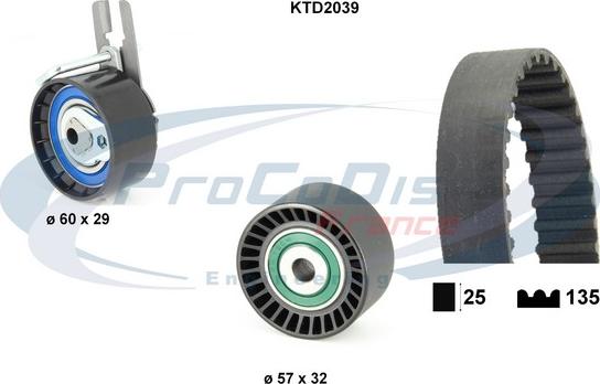 Procodis France KTD2039 - Zobsiksnas komplekts autodraugiem.lv