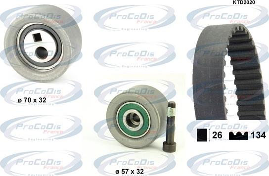 Procodis France KTD2020 - Zobsiksnas komplekts autodraugiem.lv