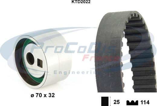 Procodis France KTD2022 - Zobsiksnas komplekts autodraugiem.lv