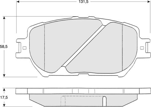 Procodis France PF1370 - Bremžu uzliku kompl., Disku bremzes autodraugiem.lv