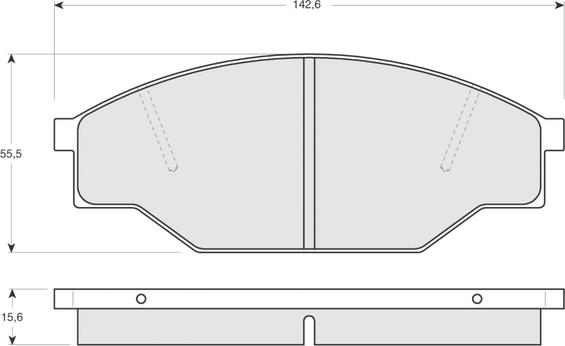 Unipart GBP1030 - Bremžu uzliku kompl., Disku bremzes autodraugiem.lv