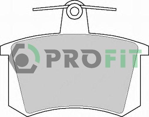 Profit 5000-0222 - Bremžu uzliku kompl., Disku bremzes autodraugiem.lv