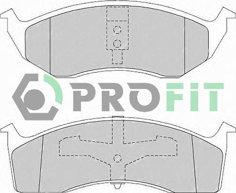 Profit 5000-1098 - Bremžu uzliku kompl., Disku bremzes autodraugiem.lv