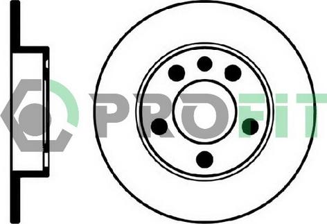 Profit 5010-0929 - Bremžu diski autodraugiem.lv