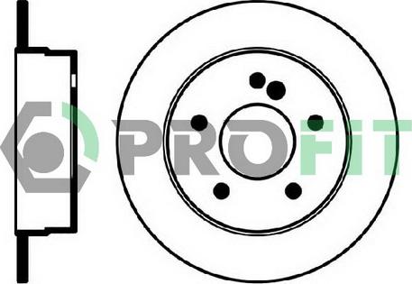 Profit 5010-0539 - Bremžu diski autodraugiem.lv