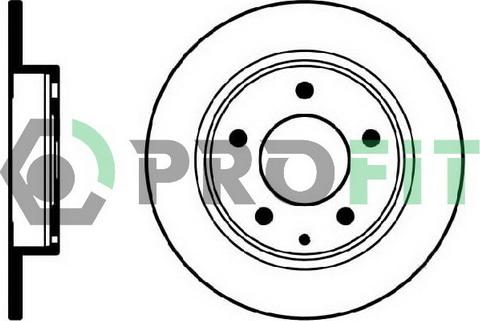 Profit 5010-0524 - Bremžu diski autodraugiem.lv