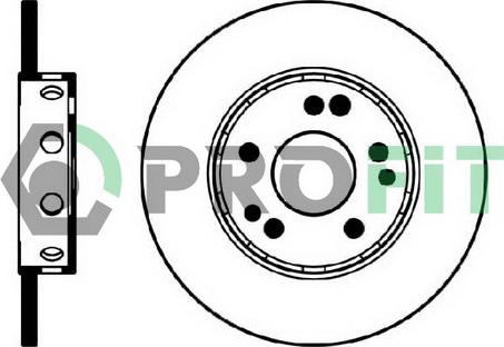Profit 5010-0124 - Bremžu diski autodraugiem.lv