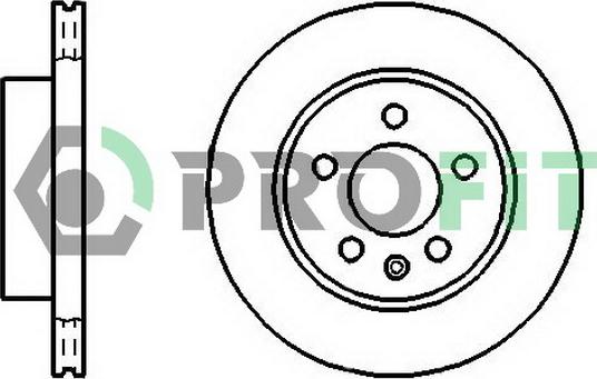 Profit 5010-0860 - Bremžu diski autodraugiem.lv