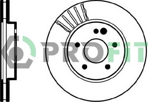 Profit 5010-0817 - Bremžu diski autodraugiem.lv