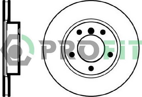 Profit 5010-0258 - Bremžu diski autodraugiem.lv