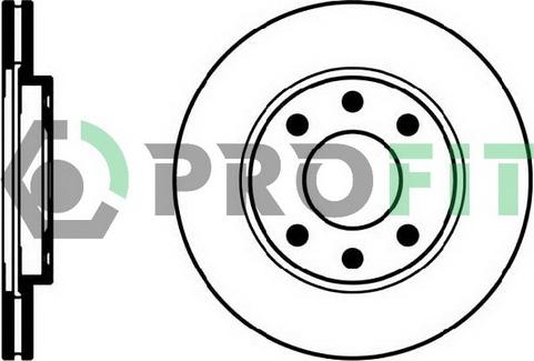 Profit 5010-0214 - Bremžu diski autodraugiem.lv