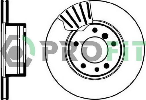 Profit 5010-0211 - Bremžu diski autodraugiem.lv