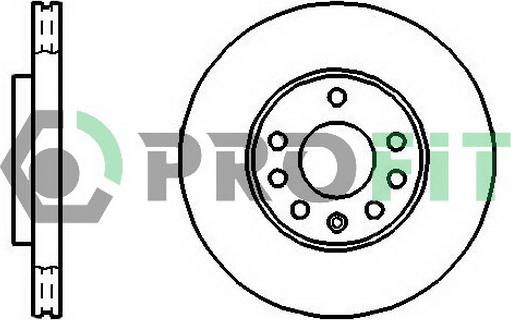Profit 5010-1042 - Bremžu diski autodraugiem.lv