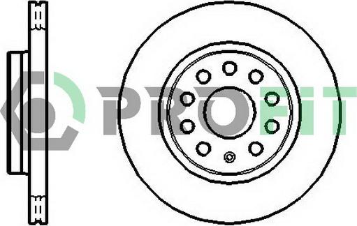Profit 5010-1165 - Bremžu diski autodraugiem.lv