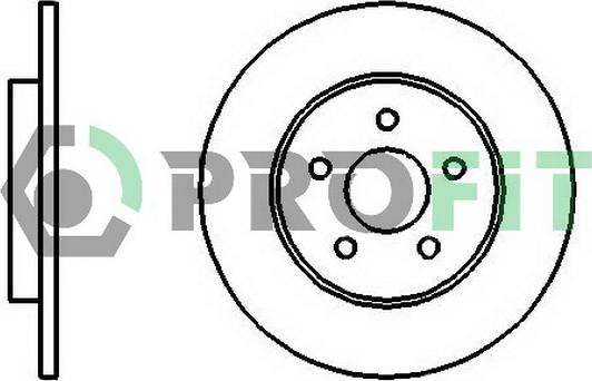 Profit 5010-1126 - Bremžu diski autodraugiem.lv