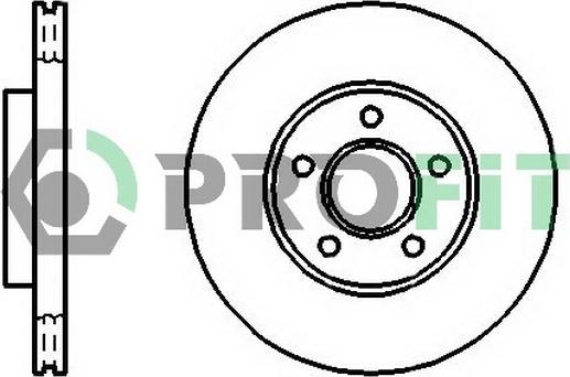 Profit 5010-1172 - Bremžu diski autodraugiem.lv