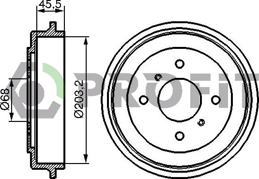 Profit 5020-0059 - Bremžu trumulis autodraugiem.lv
