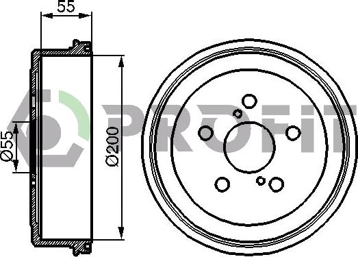 Profit 5020-0085 - Bremžu trumulis autodraugiem.lv